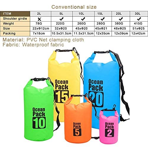 Ubersweet® 2L 3L 5L Waterproof Dry Water Reitant wimming tor Pack ack Rafting Camping Floating ailing Canoeing : 3L Orange