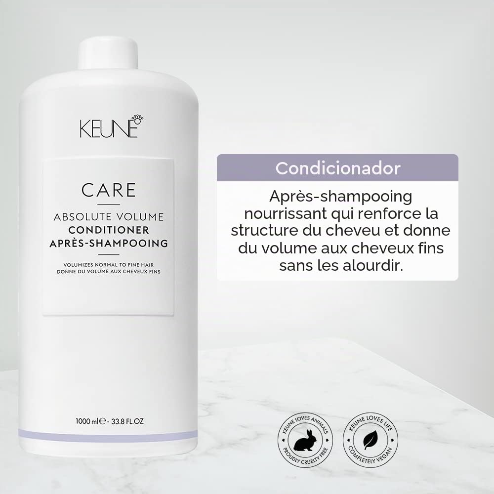 Keune Care Line Absolute Volume Conditioner 1000ml Après - Shampooing