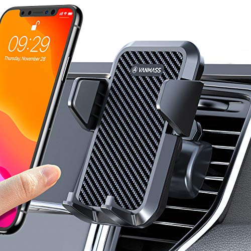 VANMASS Universal Air Vent Car Phone Holder & 2 Air Vent Clip Supplied