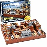 WW2 Military Trench Fortress Building Set（1350 pcs）Military Bunker Model Kit with Medical Room, Armory, Anti-Aircraft Gun&Ground Fortress for Adults&Kids, STEM Creative Play, Combat Display Collection