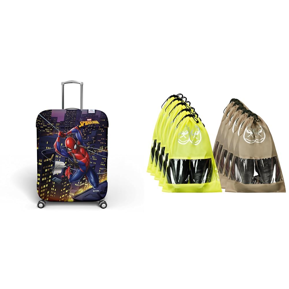Kuber Marvel Spiderman Luggage Cover | Travel Shoe Organizer-image-16