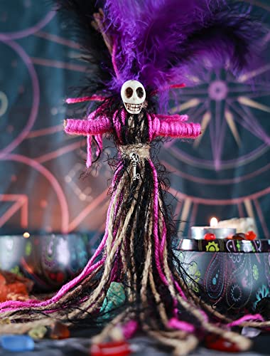 Muñeco Voodoo artesanal hecho a mano set espeluznante miniatura 3