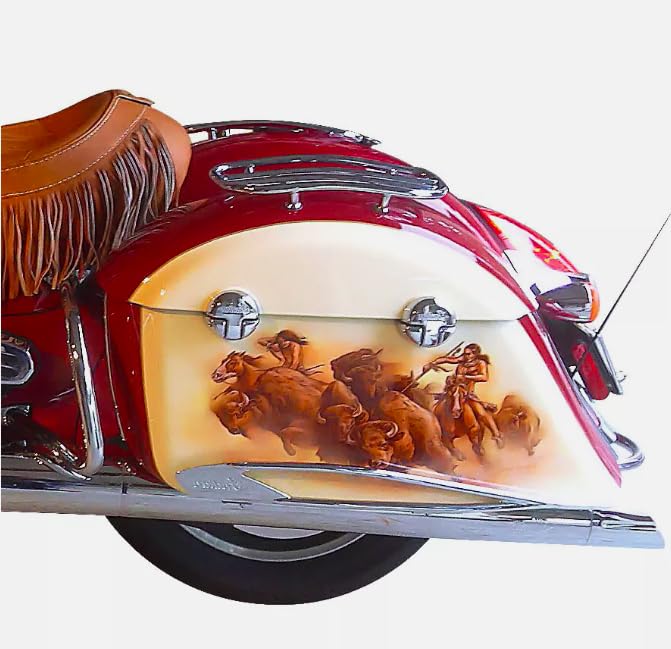 Rieles superiores para alforjas duras Indian Chief 2014 en adelante miniatura 6