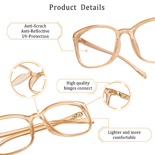 Image of LifeArt Blue Light Blocking Glasses, Anti Eyestrain, Computer Reading Glasses,TV Glasses for Men and Women