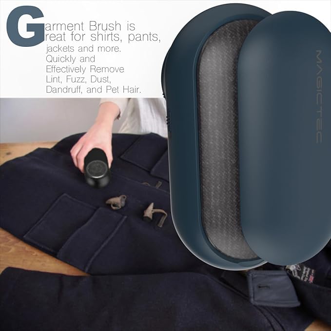Image of Rechargeable Fabric Shaver, Magictec Lint Remover Sweater Defuzzer Lints Fuzzs Pills Pilling Trimmer for Clothes and Furniture -Battery Operated (Coastline)