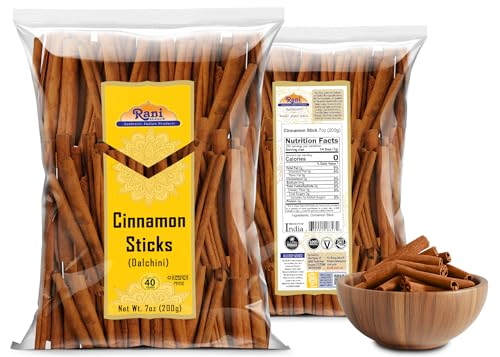 Rani Cinnamon Sticks 7oz (200g) - 36-44 Sticks - Strong Aroma, Perfect for Baking, Cooking & Beverages | 3+ Inches Length - Cassia Saigon Cinnamon from Vietnam | Kosher - Image 6