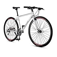 【中古】アルミフレーム ロードバイク サイコン付き Amazon | ロードバイク 27段変速 自転車 超軽量 アルミフレーム