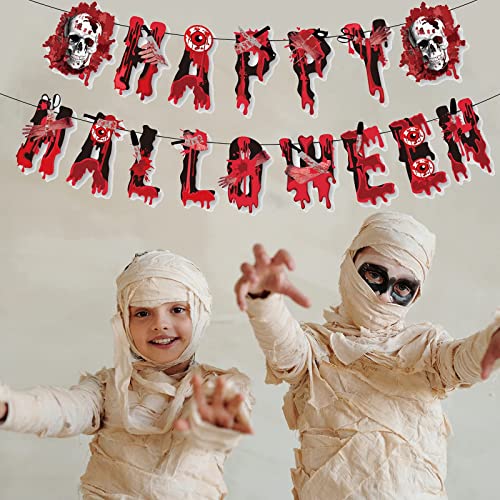 FunInBox Halloween Horror Party Decoraties Supplies Kit 99 Stks Inclusief Ballonnen Verjaardagstaart Cupcake Toppers Stickers voor Kids Party Decor voor Jongen Meisjes Volwassen (Horror Thema Stijl) - Image 6