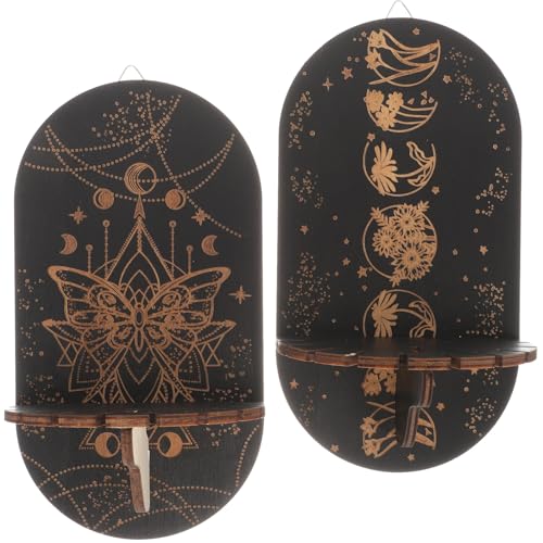 JECOMPRIS 2 Piezas Estante de Madera para...