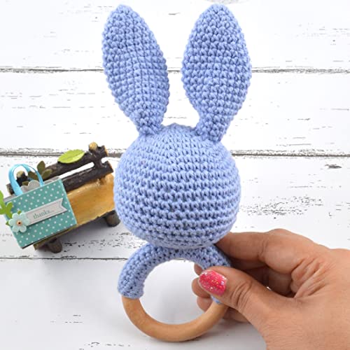 Image of Love Crochet Cloth Rattle Soft Toy for Infant Kids & Babies (0+ Years)