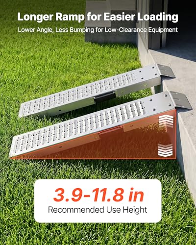Rampas VEVOR para remolques, 2 piezas 39 x 9 in, acero resistente miniatura 5