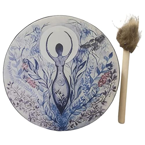 Tambor Chamánico Artesanal 25 cm LIOONS miniatura 1