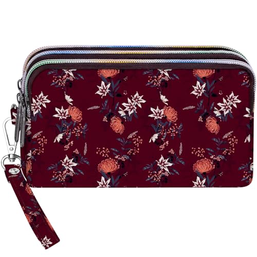 Image of BIAOTIE Large Capacity Wristlet Wallet - Women Printed Nylon Waterproof Handbag Clutch Purse