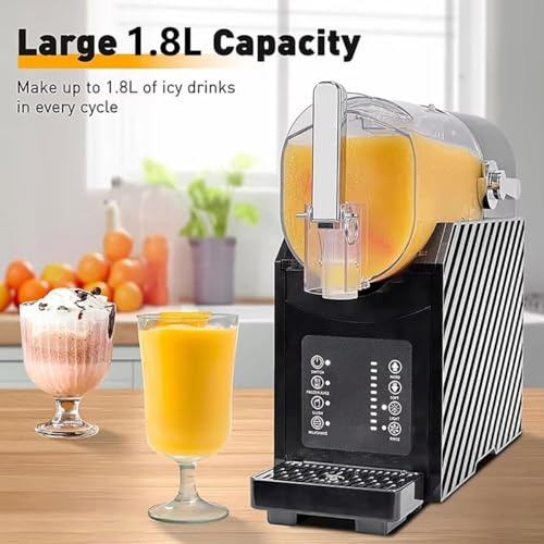 Slush-Maschine, Slushi-Maschine, Eismaschine, 1800 ml großes Fassungsvermögen, 360°-Schnellgefrieren, Smart Panel, Reinigung mit einem Klick und mehrere Geschmacksrichtungen – Bild 6