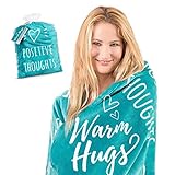Get Well Blanket I Inspirational Throw Blanket I Healing Blanket I Positivity Blanket I Healing Thoughts Blanket I Motivational Throw Blanket I Get Well Soon Gifts I 50' x 60' (Teal)