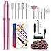 Fresa per Unghie Professionale, 11 in 1 Fresa Unghie Lima Unghie kit Manicure e Pedicure Elettrico Set, 20000 RPM Velocità Regolabile per Saloni Professionali, Centri per Unghie Professionali (rosa)