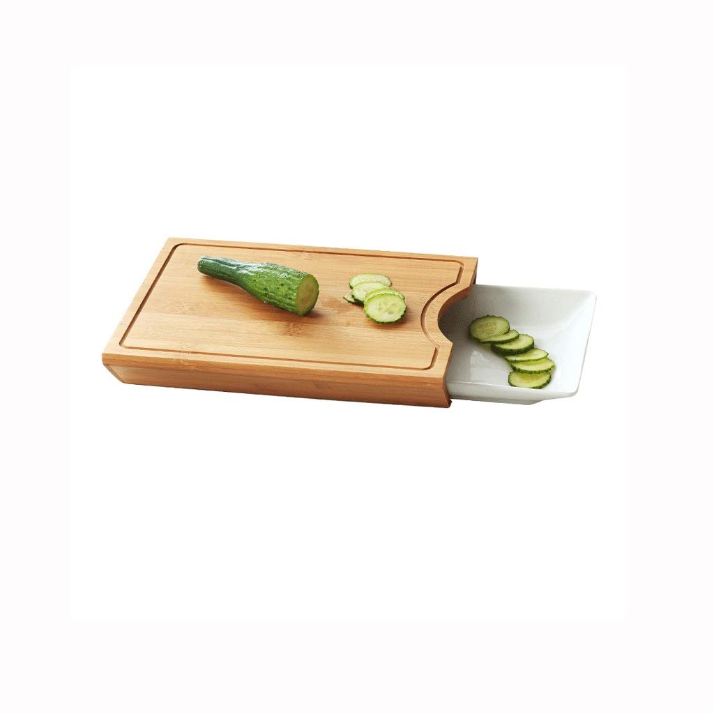 Tabla de Cortar Cocina,Tabla de Cortar con Bandeja para la Cocina Fácil eliminación de residuos Tiempo de preparación de Alimentos más rápido
