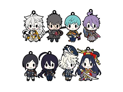 Épées D4 Ranbu strap caoutchouc Vol.3 figurines suspendues Touken porte-clés manga