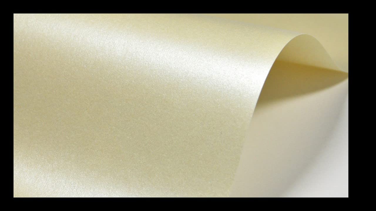 Active Paper Ivory 10 Sheets A3 Cream Pearlescent Paper 120Gsm