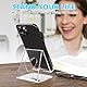 Andibro Handy-Ständer,Transparenter Acryl Handyständer Universeller Tragbare Desktop Tablet rutschfeste Ständer Halter Schreibtischzubehör kompatibel mit Allen Smartphones und Pads(B)