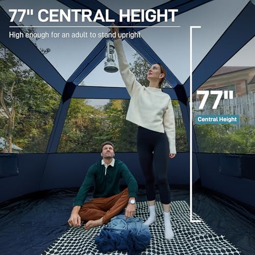 EVER ADVANCED Blackout 6 Person Tent with Vestibule