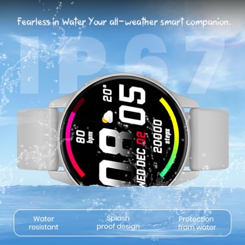 Image of PunnkFunnk Active 2 Smartwatch with 1.39 inch HD Round Display, Bluetooth Calling, Heart Rate & SPO₂ Monitor, 100+ Sports Modes, IP67, Long Battery Life for Men & Women (Grey)