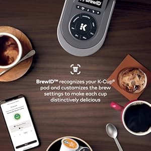 Keurig K-Supreme SMART Single Serve Coffee Maker With Wifi Compatibility, 4 Brew Sizes, And 66oz Removable Reservoir, Compatible with Alexa, Gray Keurig K Supreme SMART Single Serve Coffee Maker With Wifi Compatibility 4 Brew Sizes And 66oz Removable Reservoir Compatible with Alexa Gray