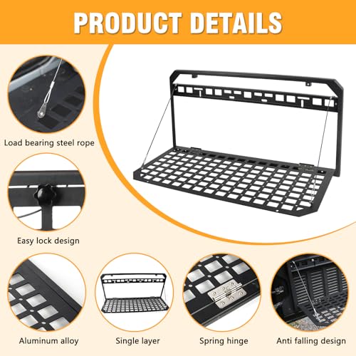 Tailgate Table Storage Rack Compatible with Jeep Wrangler JK JKU & JL JLU by OUIMTOUI - Used condition - Image 2