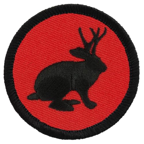 Retro Red and Black Jackalope Patrol Patch - 2