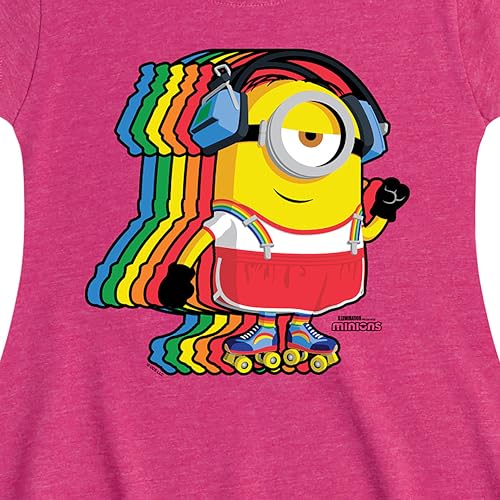 Despicable Me Minions - Retro Rainbow Skater - Toddler & Youth Girls Fit & Flare Dress2