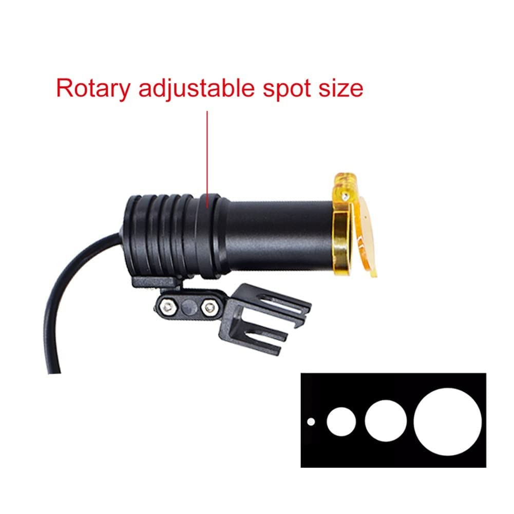 Lente d'ingrandimento binoculare per occhiali da dentista Luce da 5 W con clip, per lente d'ingrandimento dentale Lente d'ingrandimento dentale per laboratorio odontotecnico