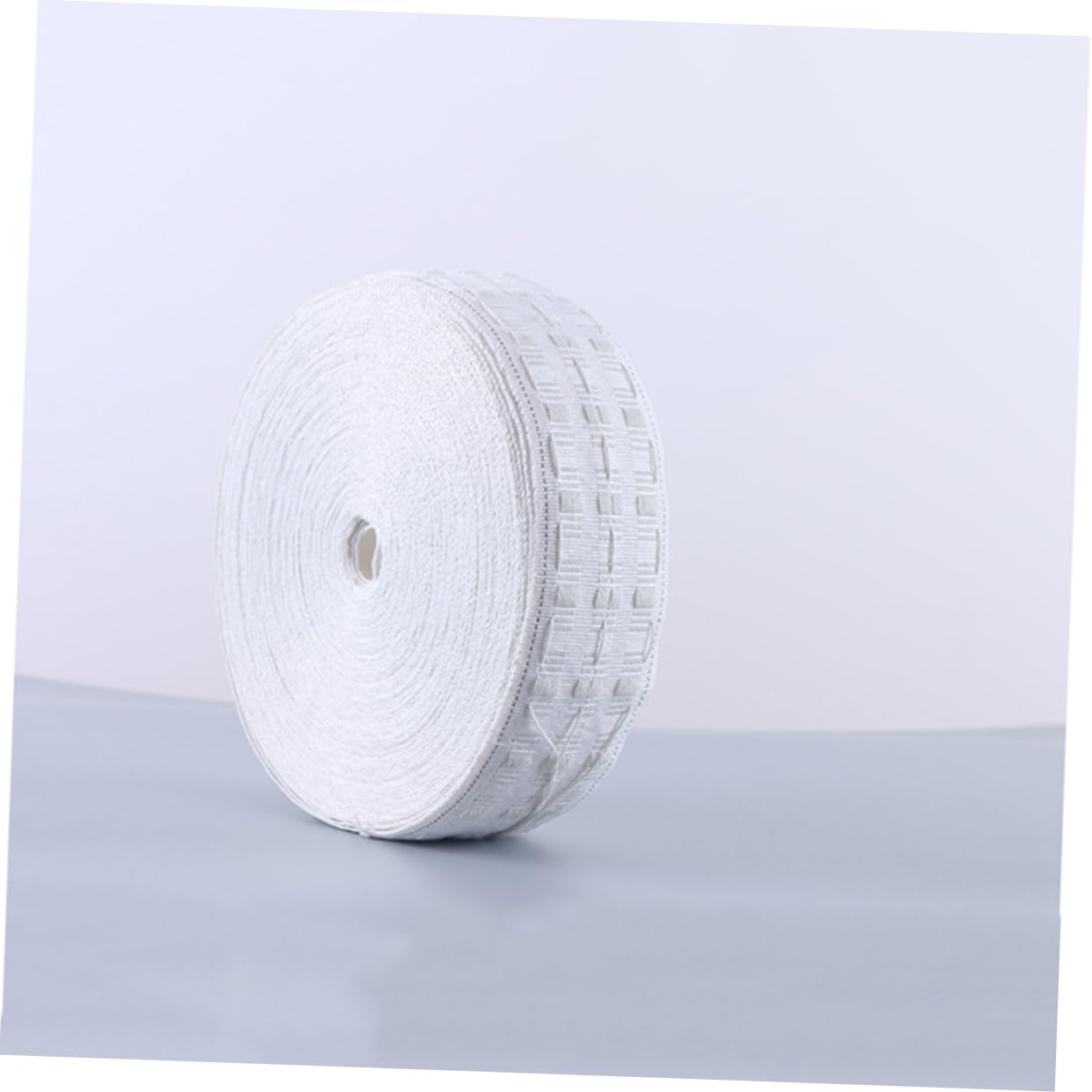 Gardinenband 50m aus Polyester Baumwolle, Weiß, für Faltenzüge