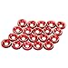 JDMSPEED 20 Pcs Red CNC Billet Aluminum Fender Washer Engine Bay Dress Up Kit