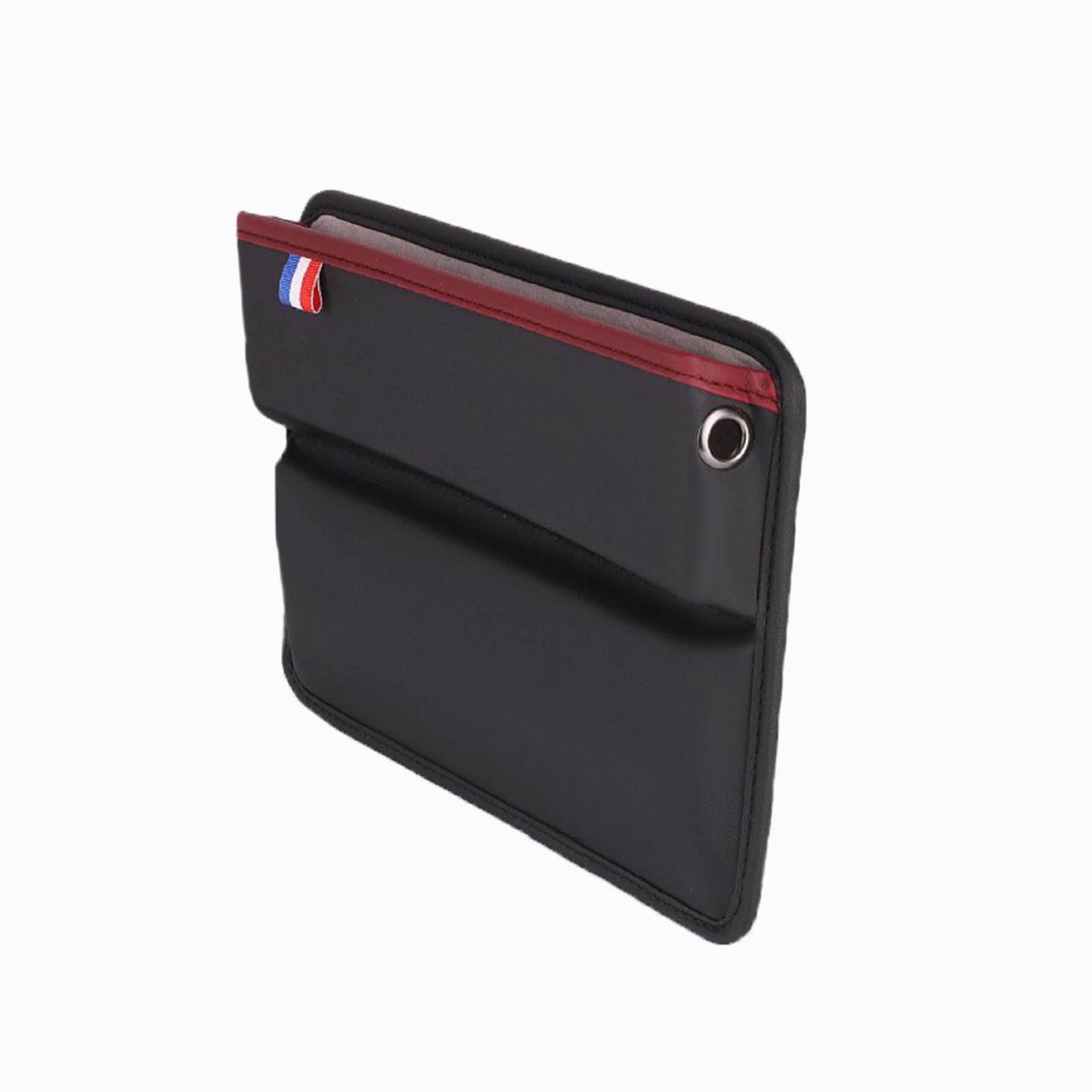Organisateur D'écart de Siège de Voiture pour VW Passat/Polo/Tiguan/Touareg/Touran/T-Cross/T-Roc/Up!, Organisateur Voiture Siège Avant Siège Crevice Filler,- Black Red