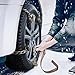 Lypumso Snow Tire Chains for Car, 12 Pack Snow Chains for SUV RV Pickup Trucks, Universal Anti Skid Security Traction Cable Chains Suitable for 165-275mm Car Tires Width