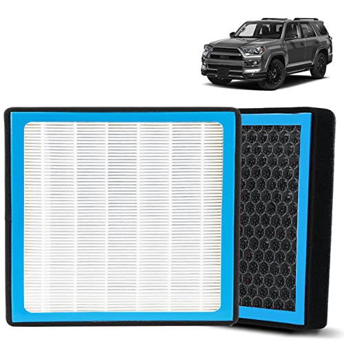 CF10285 Cabin Air Filter Compatible with Toyota 4Runner/Tundra/Highlander/Camry/Pruis/Sienna/Corolla Lexus Jaguar Land Rover Pontiac Scion AC Filter with Activated Carbon OEM Replacement