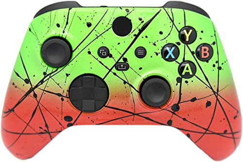 Image of Hand Airbrushed Fade Custom Controller Compatible with Series X /S & One (Series X /S Green & Red)