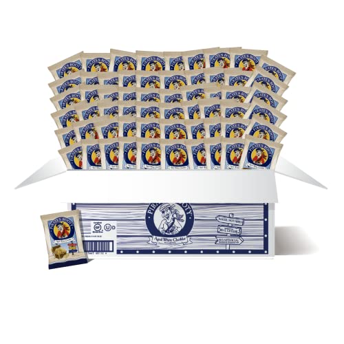 Pirate's Booty Aged White Cheddar Cheese Puffs, 60ct, 0.5oz Individual Size Bags, Gluten Free, Healthy Kids Snacks, 100 Calorie Packs