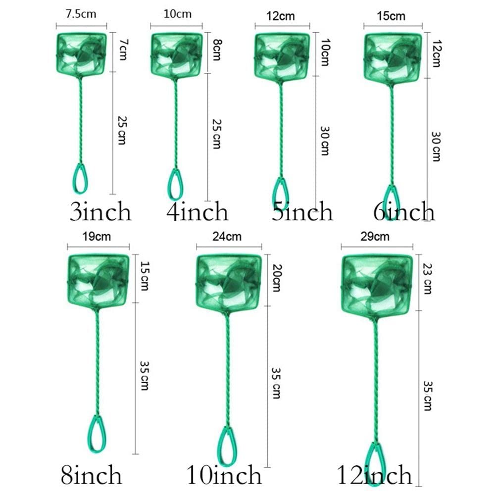 Amazon.com: Aquarium Fish Net Fine Quick Catch Mesh Nylon Fishing Catch Nets  with Plastic Handle for Fish Tank Mesh Nets Scoop Tank Accessory(12nch) :  Pet Supplies