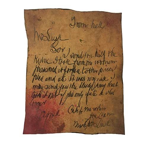 Amazon.com: Jack the Ripper From Hell Letter With Blood Aged ...