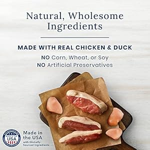 Blue buffalo nudges jerky cuts pure canine treats rooster and duck 36oz   cucciolini doodles