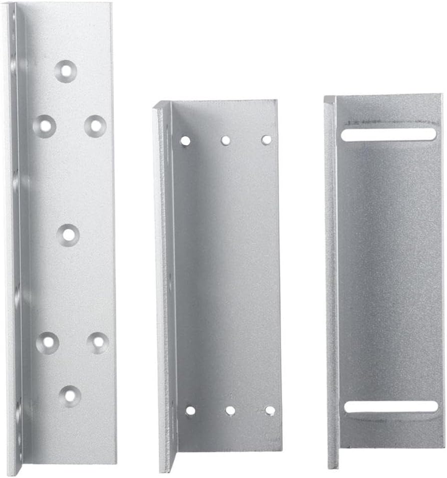 Z and L Bracket,Magnetic Lock Bracket,for 280KG 600LBS Holding Force Electromagnet Lock,Electric Lock Matching Bracket for Wooden Doors, Metal Doors, Security Doors