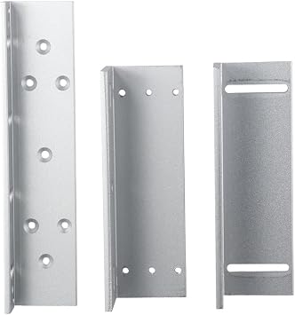 Z and L Bracket,Magnetic Lock Bracket,for 280KG 600LBS Holding Force Electromagnet Lock,Electric Lock Matching Bracket for Wooden Doors, Metal Doors, Security Doors
