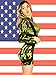 Beauty's Love Army Cutie Soldier Costume-Halloween Military Camo Romper Cosplay Costume for women (Medium)