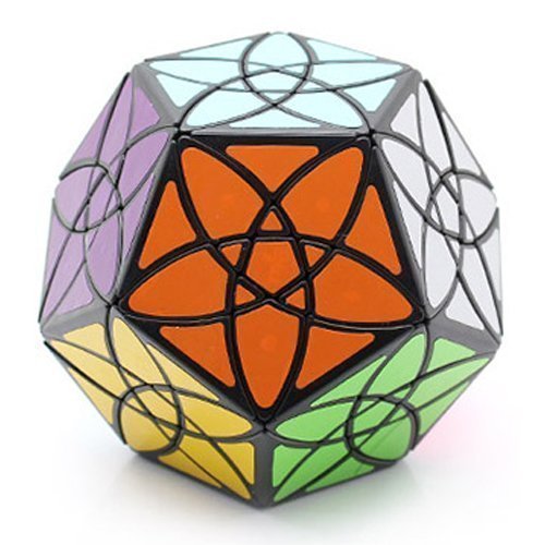 Mf8 Bauhinia Black Dodecahedron 12 Sided Puzzle Cube Twisty Toy