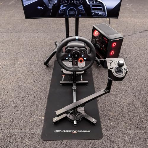Arozzi Velocita Universal Racing Simulator Cockpit Compatible with Most Racing Sim Gear and Gaming Chairs Collapsible Telescopic and Portable - Black - Image 6