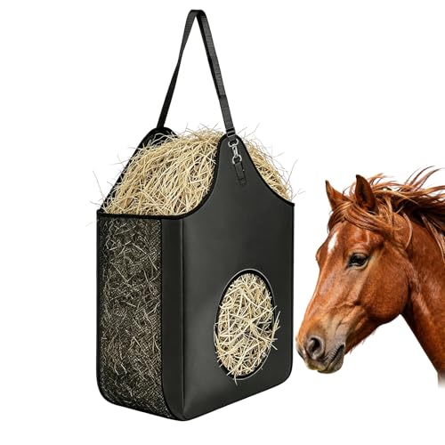 Xolear Portátil Red de Heno para Caballos 40×60cm, Tela Oxford Impermeable