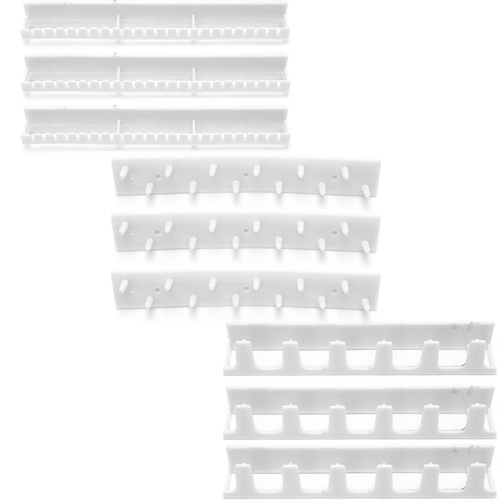 EINCORN White Necklace Jewelry Holder Self Adhesive Wall Mounted Hooks Hanging Display Organiser Necklaces Bracelet Holder, as the picture shows, Black