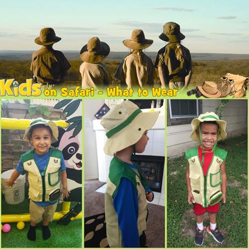 Disfraz Safari Chaleco Cargo y Sombrero para Niños miniatura 7