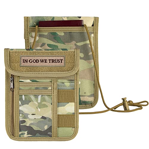 IronSeals Travel Neck Wallet Tactical Nylon Passport Holder ID Ca...